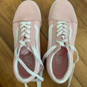 Light pink kids vans
